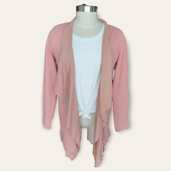 Garnet Hill Silk Trimmed Knit Cardigan Small - Picture 2 of 7